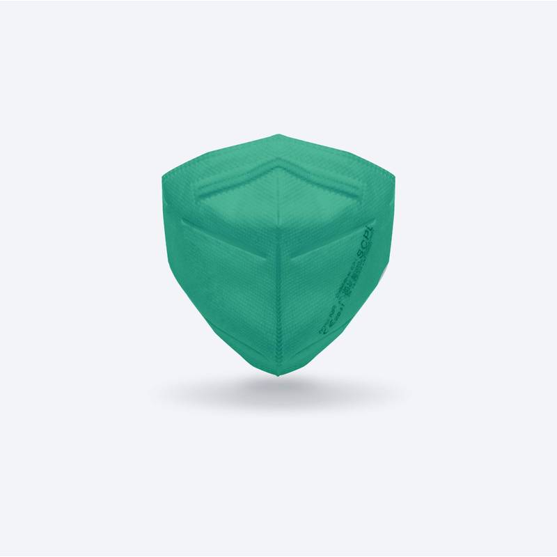 FFP2 respirátor, zelená FFP2 respirátor, zelená